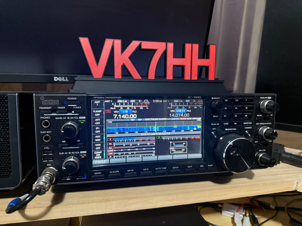 Custom Amateur Radio Callsign Desk Sign