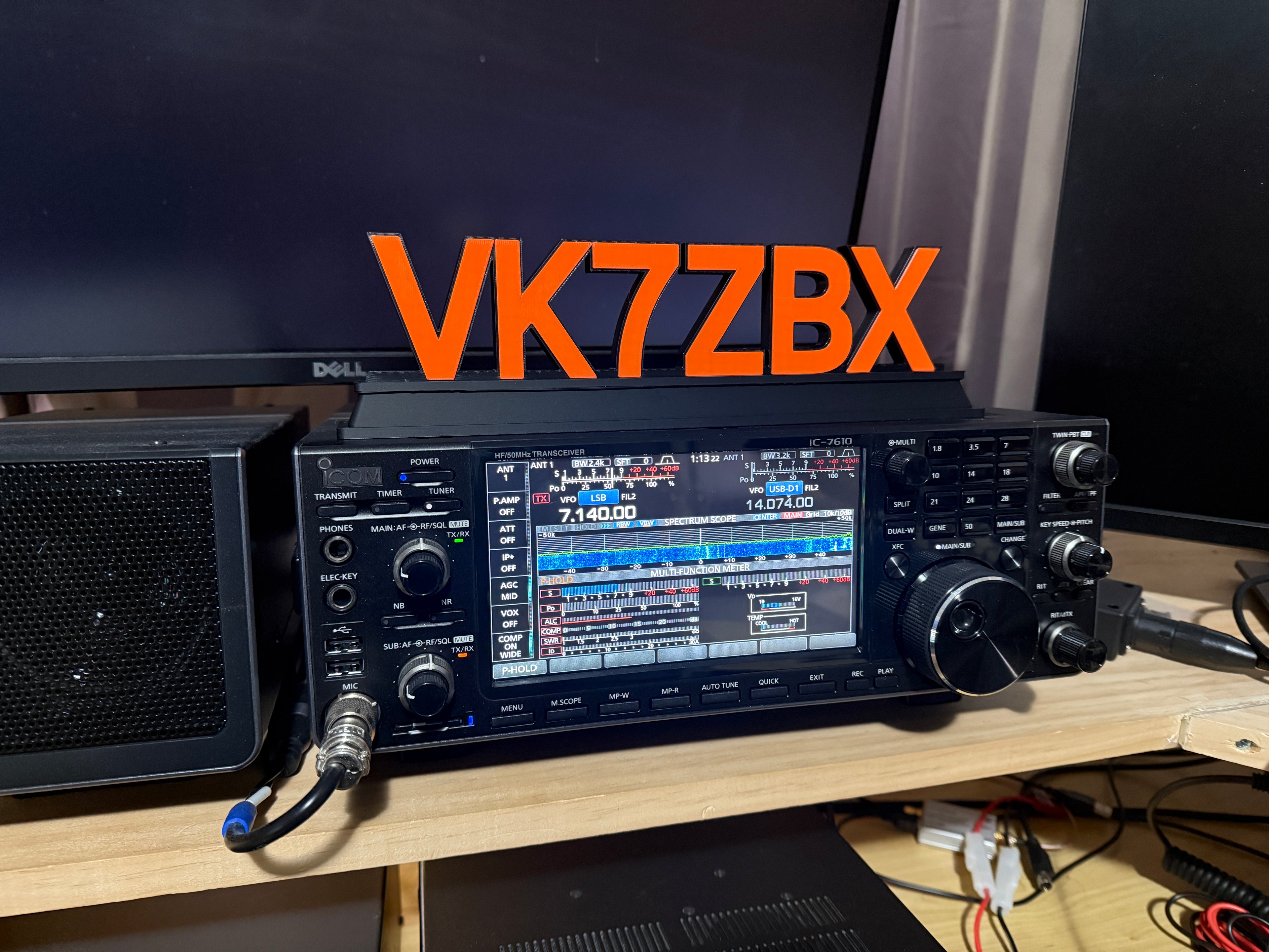 Custom Amateur Radio Callsign Desk Sign